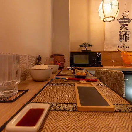 Studio Japonais avec Balnéo proche Bords de Marne بيت الحب